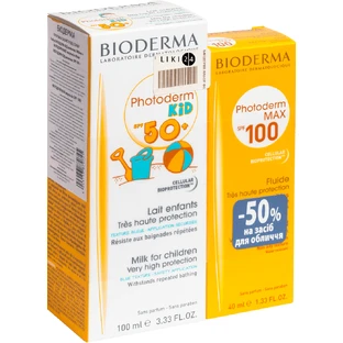 BIODERMA Набір Фотодерм КИД Молочко 100мл + MAX Емульсія 40мл 