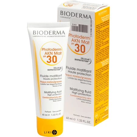 Емульсія Bioderma Photoderm SPF 30 Akn Мat 40 мл: ціни та характеристики