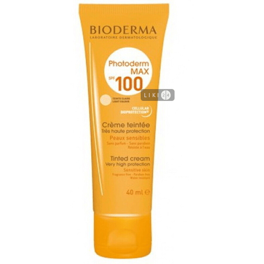Сонцезахисний тональний крем Bioderma Photoderm Max SPF 100 Tinted Cream 40 мл: ціни та характеристики