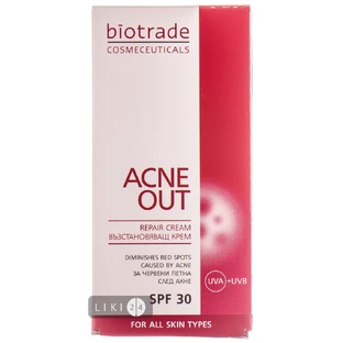 Крем для лица Biotrade Acne Out SPF30 восстанавливающий, 30 мл