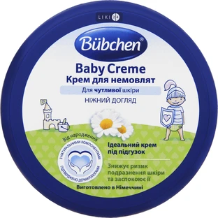 Дитячий крем Bubchen для немовлят під підгузок, 150 мл