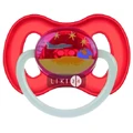 Пустышка латексная Canpol Babies Space круглая 6-18 мес красная 23/222_red