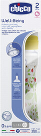 Бутылочка для кормления Chicco Well-Being пластиковая с силиконовой соской 2м+ 250 мл 20623.30.50