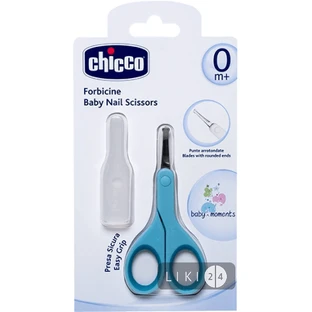 CHICCO Ножницы детские с колп. голубые 05912.20 
