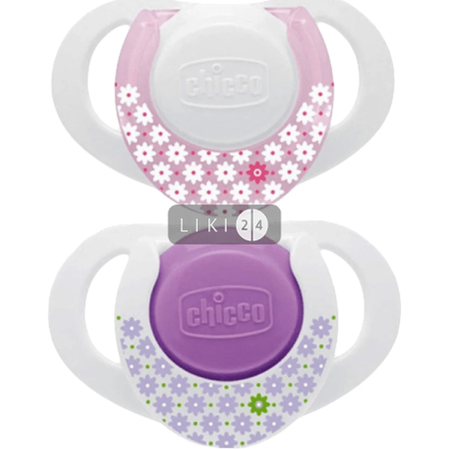 CHICCO Пустушка латекс. Physio Compact 6-12 міс. рожева 2шт 74822.11 : ціни та характеристики