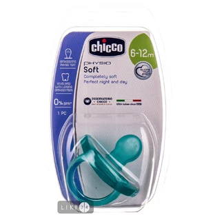 CHICCO Пустушка силік. Physio Soft 6-12 міс. блакитна 1шт 02712.21 
