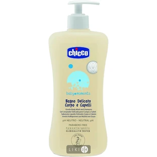 Шампунь Chicco Baby Moments для тела и волос , 500 мл