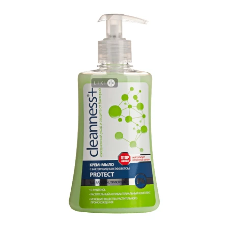 Крем-мыло Cleanness+ Protect с бактерицидным эффектом 310 мл: цены и характеристики