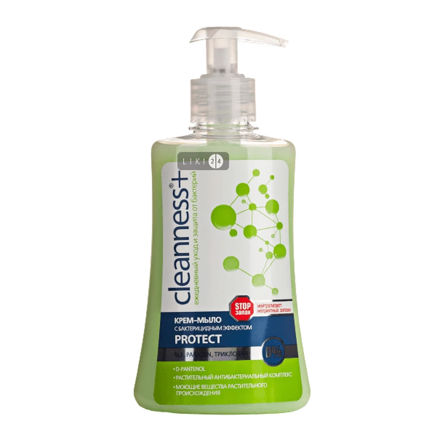 Крем-мыло Cleanness+ Protect с бактерицидным эффектом 310 мл: цены и характеристики