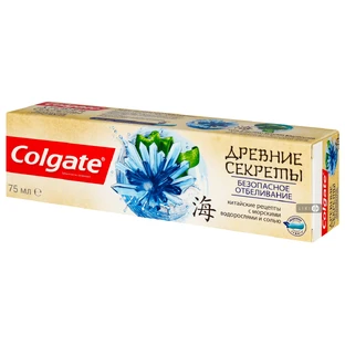 COLGATE Зубная паста Древние секреты Безопасное отбеливание 75мл 