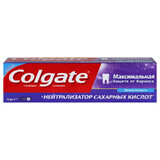 COLGATE Зубна паста Макс. захист від карієсу + Нейтрализатор цукр. кислот 75мл 