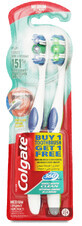 Зубные щетки Colgate 360&#176; Clean средней жесткости 1+1 шт
