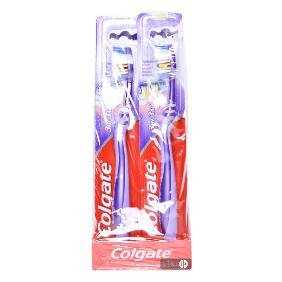 Зубна щітка Colgate ЗиґЗаґ Плюс середньої жорсткості: ціни та характеристики