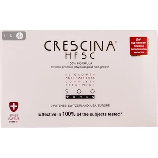 CRESCINA HFSC 500 Полный курс Средство д/восст. роста волос д/жен. фл. 3,5мл №20 