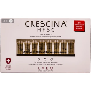 CRESCINA HFSC 500 Засіб д / відн. росту волосся д / жін. фл. 3,5мл №1 (10) 