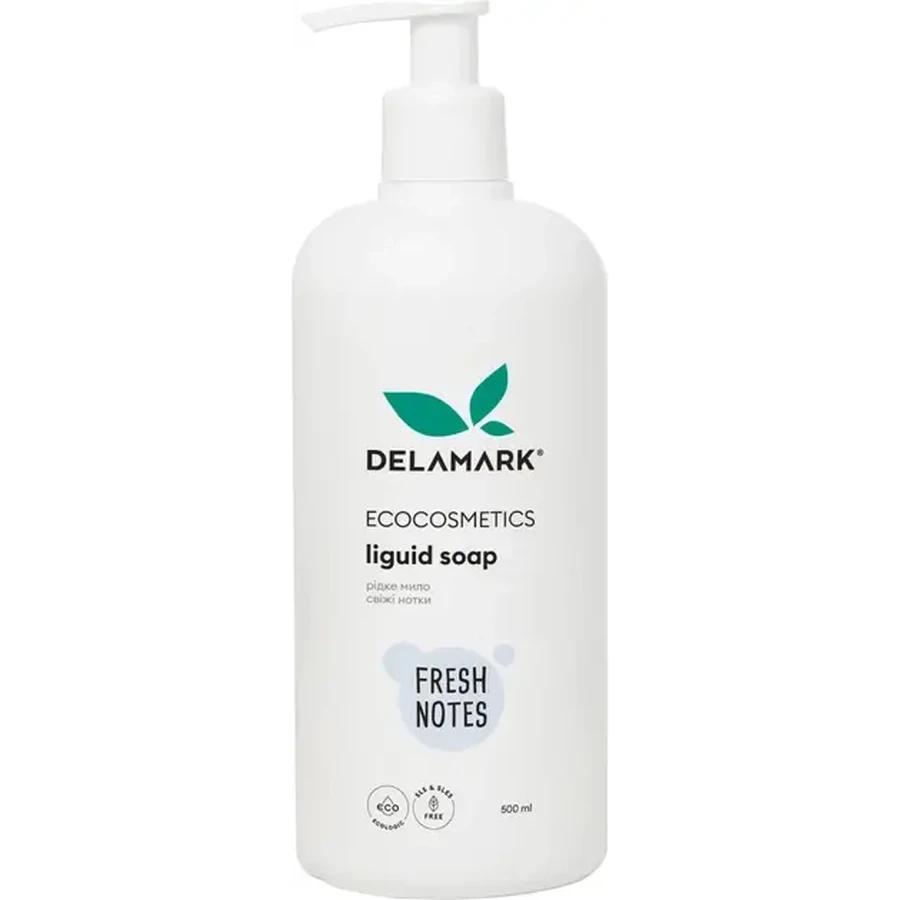 DELAMARK Мыло жидкое косм. Свежие нотки 500мл : цены и характеристики