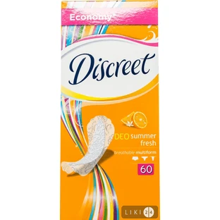 Прокладки ежедневные Discreet Multiform Deo SummerFreshTrio №60