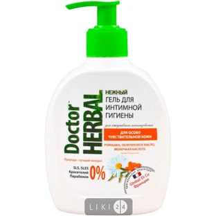 Гель для інтимної гігієни Doctor Herbal Ромашка і масло обліпихи, 300 мл