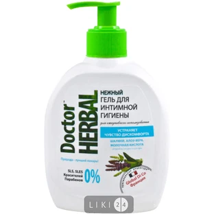 Гель для інтимної гігієни Doctor Herbal Шавлій і алое вера, 300 мл
