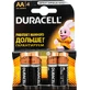 DURACELL Батарейки Basic AA алкал. 1,5V LR6 4шт 