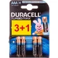 DURACELL Батарейки TurboMax AAA алкал. 1,5V LR03 4шт 