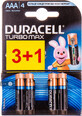 DURACELL Батарейки TurboMax AAA алкал. 1,5V LR03 4шт 