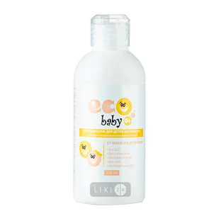Шампунь-гель Eco Baby 0+ для детей с экстрактом ромашки и маслом пшеницы, 250 мл