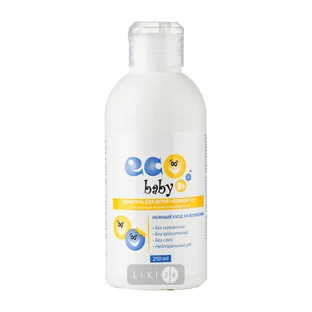 Шампунь Eco Baby 3+ для детей с экстрактом хлопка и маслом льна, 250 мл