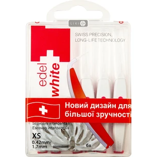 Щётки для межзубных промежутков Edel White Profi-Line XS 0.42/1.7 мм 6 шт