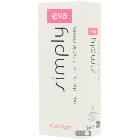 Крем для повік і області навколо очей Eva Simply з екстрактом очанки 15 мл