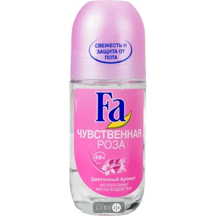 Антиперспирант Fa Pink Passion Аромат чувственной розы шариковый женский 50 мл
