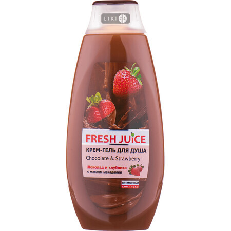 Крем-гель для душу Fresh Juice Chocolate & Strawberry, 400 мл