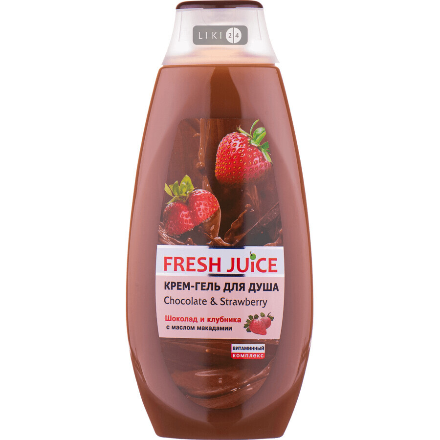 Крем-гель для душу Fresh Juice Chocolate & Strawberry, 400 мл: ціни та характеристики