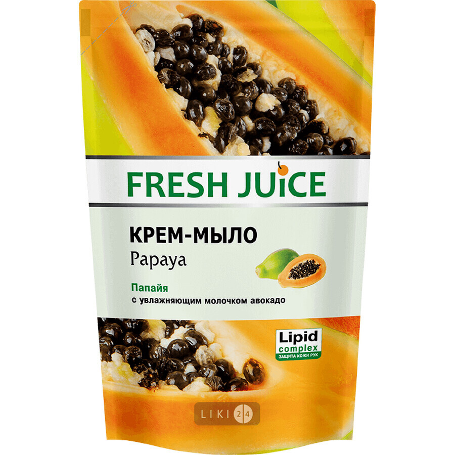 Крем-мило Fresh Juice рідке Papaya, 460 мл дой-пак: ціни та характеристики