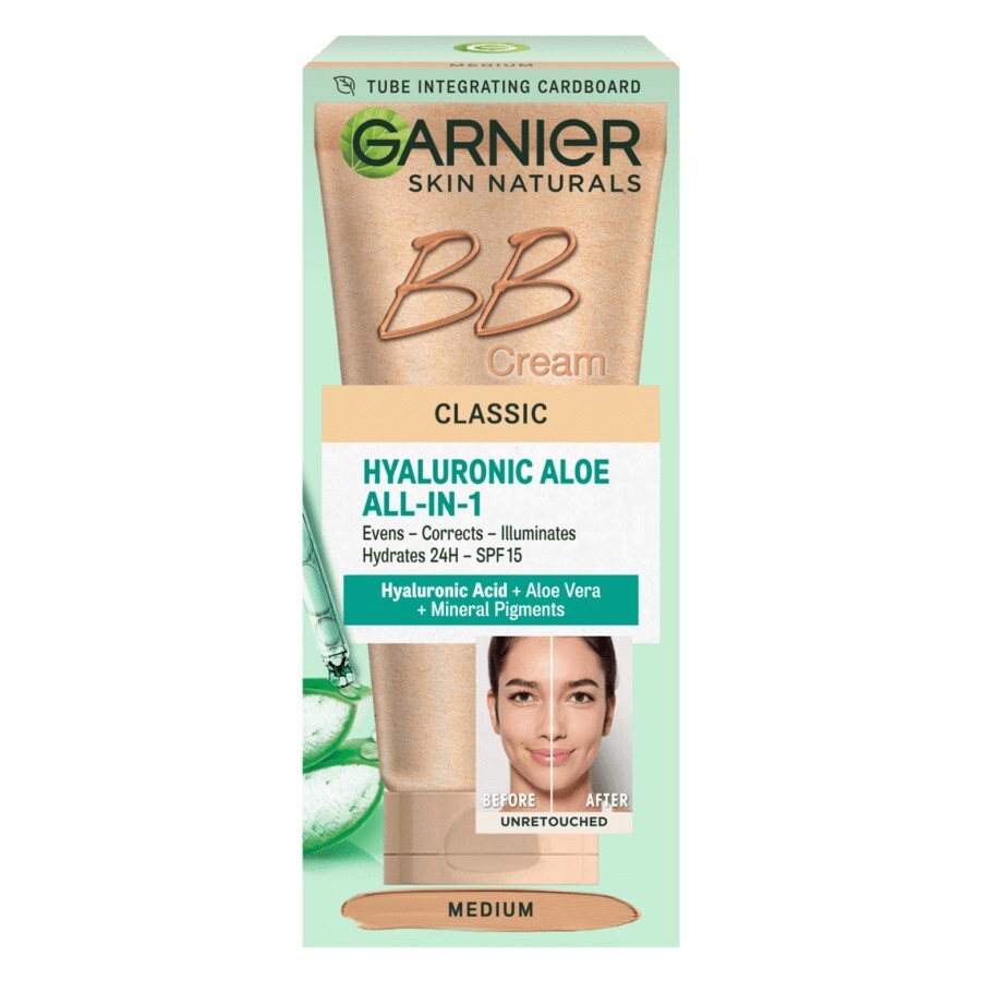 BB-крем Garnier Skin Naturals Секрет совершенства для нормальной кожи, натурально-бежевый, 50 мл: цены и характеристики