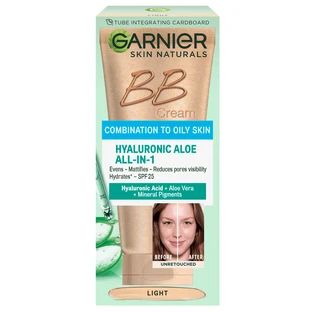 BB-крем Garnier Skin Naturals Секрет совершенства для жирной и комбинированной кожи, натурально-бежевый, 50 мл