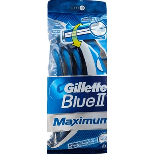 Одноразові станки для гоління Gillette Blue 2 Max чоловічі 8 шт