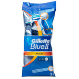 Одноразові станки для гоління Gillette Blue 2 Plus чоловічі 5 шт