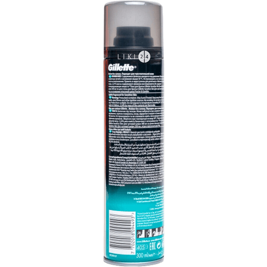 Пена для бритья Gillette Foam Sensitive Skin Для чувствительной кожи 300 мл: цены и характеристики