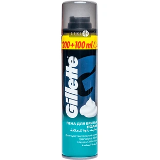 Піна для гоління Gillette Foam Sensitive Skin Для чутливої ​​шкіри 300 мл