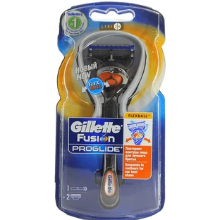 Станок для бритья Gillette Fusion5 ProGlide Flexball мужской с 2 сменными картриджами