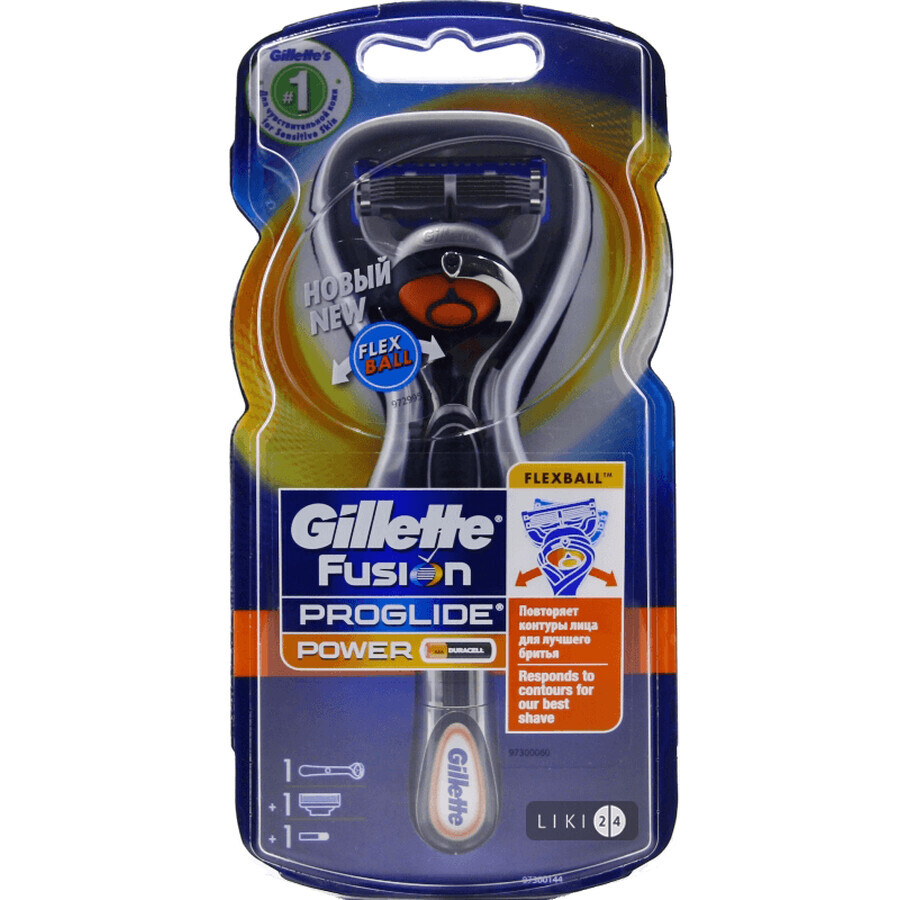 Станок для гоління Gillette Fusion5 ProGlide Power Flexball чоловічий з 1 змінним картриджем: ціни та характеристики