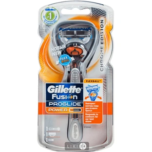 Станок для бритья Gillette Fusion5 ProGlide Power Flexball Chrome мужской с 1 сменным картриджем