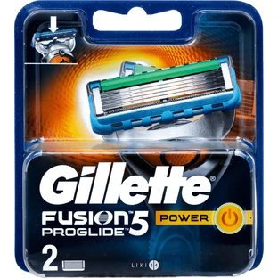 Сменные картриджи для бритья Gillette Fusion5 ProGlide Power мужские 2 шт
