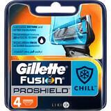 Змінні картриджі для гоління Gillette Fusion5 ProShield Chill чоловічі 4 шт