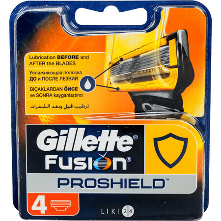 Сменные картриджи для бритья Gillette Fusion5 ProShield мужские 4 шт