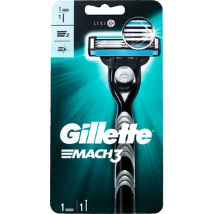 Станок для гоління Gillette Mach 3 чоловічий з 1 змінним картриджем