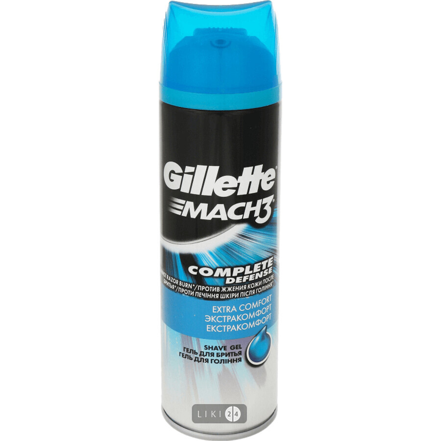 Гель для гоління Gillette Mach3 Extra Comfort 200 мл: ціни та характеристики