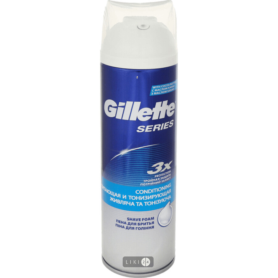 Піна для гоління Gillette Series Conditioning живить і тонізує 250 мл: ціни та характеристики