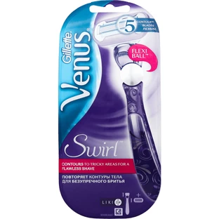 Станок для бритья Venus Swirl женский с 1 сменным картриджем